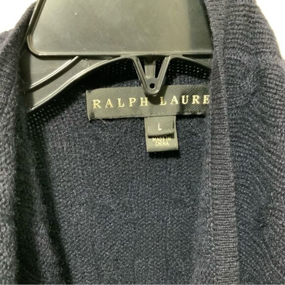 Ralph Lauren Collection Black Label 100% Cashmere Open Front Cable Knit Cardigan - Picture 5 of 9